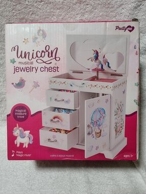 Unicorn Musical Jewelry Box for Kids - Unicorn Gifts for Girls, Ages 3-8, Best